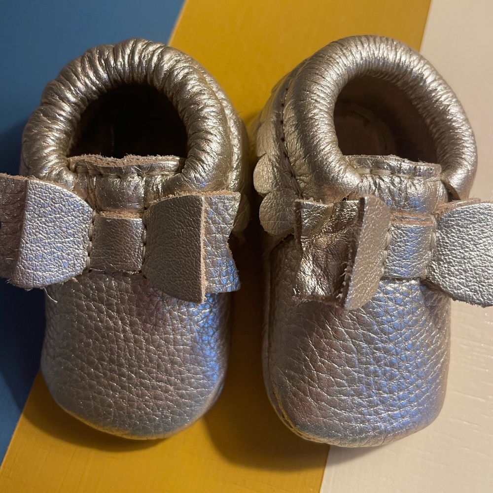 New Freshly Picked Gold Metallic Moccasins